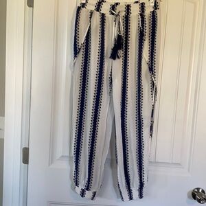 Solitaire Swim BEACHY boho fly away joggers size Large